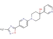 1-[5-(3-methyl-1,2,4-oxadiazol-5-yl)pyridin-2-yl]-4-pyridin-3-ylpiperidin-4-ol