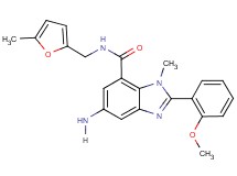 5-amino-2-(2-methoxyphenyl)-1-methyl-N-[(5-methyl-2-furyl)methyl]-1H-benzimidazole-7-carboxamide