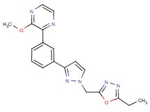2-(3-{1-[(5-ethyl-1,3,4-oxadiazol-2-yl)methyl]-1H-pyrazol-3-yl}phenyl)-3-methoxypyrazine