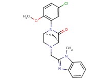 (1S*,4S*)-2-(5-chloro-2-methoxyphenyl)-5-[(1-methyl-1H-benzimidazol-2-yl)methyl]-2,5-diazabicyclo[2.2.1]heptan-3-one