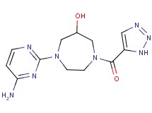 1-(4-aminopyrimidin-2-yl)-4-(1H-1,2,3-triazol-5-ylcarbonyl)-1,4-diazepan-6-ol