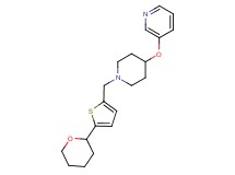3-[(1-{[5-(tetrahydro-2H-pyran-2-yl)-2-thienyl]methyl}piperidin-4-yl)oxy]pyridine