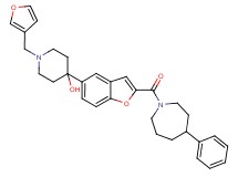 1-(3-furylmethyl)-4-{2-[(4-phenyl-1-azepanyl)carbonyl]-1-benzofuran-5-yl}-4-piperidinol