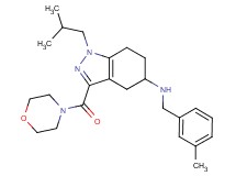 1-isobutyl-N-(3-methylbenzyl)-3-(4-morpholinylcarbonyl)-4,5,6,7-tetrahydro-1H-indazol-5-amine