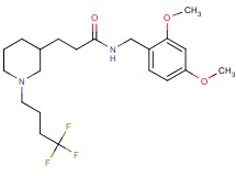 N-(2,4-dimethoxybenzyl)-3-[1-(4,4,4-trifluorobutyl)-3-piperidinyl]propanamide