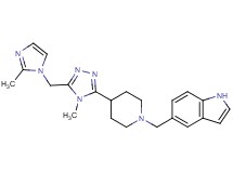 5-[(4-{4-methyl-5-[(2-methyl-1H-imidazol-1-yl)methyl]-4H-1,2,4-triazol-3-yl}piperidin-1-yl)methyl]-1H-indole