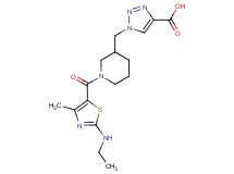 1-[(1-{[2-(ethylamino)-4-methyl-1,3-thiazol-5-yl]carbonyl}piperidin-3-yl)methyl]-1H-1,2,3-triazole-4-carboxylic acid