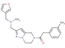 (3-furylmethyl)methyl({5-[(3-methylphenyl)acetyl]-4,5,6,7-tetrahydropyrazolo[1,5-a]pyrazin-2-yl}methyl)amine