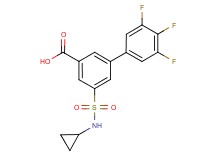 5-[(cyclopropylamino)sulfonyl]-3',4',5'-trifluorobiphenyl-3-carboxylic acid