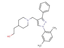 2-(1-{[1-(2,5-dimethylphenyl)-3-phenyl-1H-pyrazol-4-yl]methyl}-4-piperidinyl)ethanol