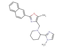 2-(1-methyl-1H-imidazol-2-yl)-1-{[5-methyl-2-(2-naphthyl)-1,3-oxazol-4-yl]methyl}piperidine