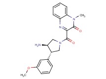 3-{[(3R*,4S*)-3-amino-4-(3-methoxyphenyl)pyrrolidin-1-yl]carbonyl}-1-methylquinoxalin-2(1H)-one