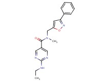 2-(ethylamino)-N-methyl-N-[(3-phenyl-5-isoxazolyl)methyl]-5-pyrimidinecarboxamide