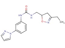 N-[(3-ethyl-4,5-dihydroisoxazol-5-yl)methyl]-N'-[3-(1H-pyrazol-1-yl)phenyl]urea