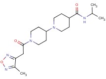N-isopropyl-1'-[(4-methyl-1,2,5-oxadiazol-3-yl)acetyl]-1,4'-bipiperidine-4-carboxamide
