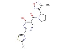 5-{[2-(4-methyl-1,2,5-oxadiazol-3-yl)pyrrolidin-1-yl]carbonyl}-2-(2-methyl-1,3-thiazol-4-yl)pyrimidin-4-ol