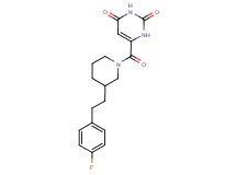 6-({3-[2-(4-fluorophenyl)ethyl]-1-piperidinyl}carbonyl)-2,4(1H,3H)-pyrimidinedione
