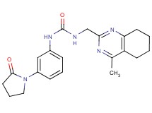 N-[(4-methyl-5,6,7,8-tetrahydroquinazolin-2-yl)methyl]-N'-[3-(2-oxopyrrolidin-1-yl)phenyl]urea