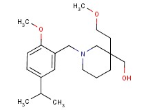 [1-(5-isopropyl-2-methoxybenzyl)-3-(2-methoxyethyl)-3-piperidinyl]methanol