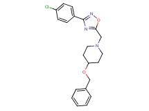 4-(benzyloxy)-1-{[3-(4-chlorophenyl)-1,2,4-oxadiazol-5-yl]methyl}piperidine