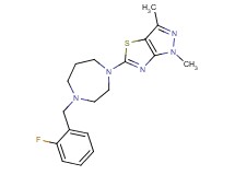 5-[4-(2-fluorobenzyl)-1,4-diazepan-1-yl]-1,3-dimethyl-1H-pyrazolo[3,4-d][1,3]thiazole