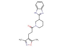 2-{1-[3-(3,5-dimethyl-4-isoxazolyl)propanoyl]-3-piperidinyl}-1H-benzimidazole