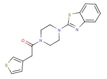 2-[4-(3-thienylacetyl)-1-piperazinyl]-1,3-benzothiazole