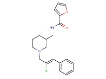 N-({1-[(2Z)-2-chloro-3-phenyl-2-propen-1-yl]-3-piperidinyl}methyl)-2-furamide