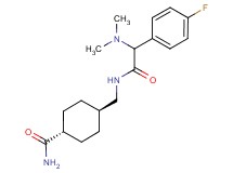 trans-4-({[(dimethylamino)(4-fluorophenyl)acetyl]amino}methyl)cyclohexanecarboxamide
