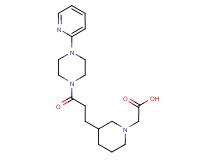 {3-[3-oxo-3-(4-pyridin-2-ylpiperazin-1-yl)propyl]piperidin-1-yl}acetic acid