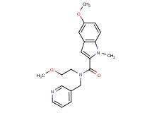 5-methoxy-N-(2-methoxyethyl)-1-methyl-N-(3-pyridinylmethyl)-1H-indole-2-carboxamide