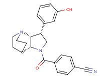 4-{[(3R*,3aR*,7aR*)-3-(3-hydroxyphenyl)hexahydro-4,7-ethanopyrrolo[3,2-b]pyridin-1(2H)-yl]carbonyl}benzonitrile