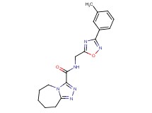 N-{[3-(3-methylphenyl)-1,2,4-oxadiazol-5-yl]methyl}-6,7,8,9-tetrahydro-5H-[1,2,4]triazolo[4,3-a]azepine-3-carboxamide