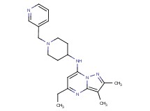 5-ethyl-2,3-dimethyl-N-[1-(pyridin-3-ylmethyl)piperidin-4-yl]pyrazolo[1,5-a]pyrimidin-7-amine