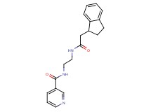 N-(2-{[2-(2,3-dihydro-1H-inden-1-yl)acetyl]amino}ethyl)nicotinamide
