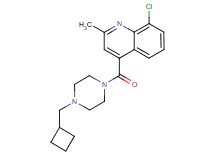 8-chloro-4-{[4-(cyclobutylmethyl)piperazin-1-yl]carbonyl}-2-methylquinoline