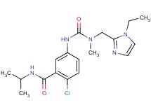 2-chloro-5-({[[(1-ethyl-1H-imidazol-2-yl)methyl](methyl)amino]carbonyl}amino)-N-isopropylbenzamide