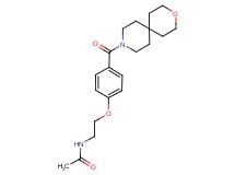 N-{2-[4-(3-oxa-9-azaspiro[5.5]undec-9-ylcarbonyl)phenoxy]ethyl}acetamide