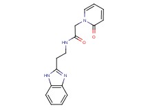 N-[2-(1H-benzimidazol-2-yl)ethyl]-2-(2-oxopyridin-1(2H)-yl)acetamide