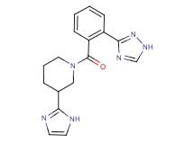 3-(1H-imidazol-2-yl)-1-[2-(1H-1,2,4-triazol-3-yl)benzoyl]piperidine