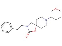 3-(2-phenylethyl)-8-(tetrahydro-2H-pyran-3-yl)-1-oxa-3,8-diazaspiro[4.5]decan-2-one