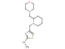 N-methyl-4-{[2-(4-morpholinylmethyl)-1-piperidinyl]methyl}-1,3-thiazol-2-amine