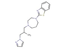 2-{4-[2-methyl-3-(1H-pyrazol-1-yl)propyl]-1,4-diazepan-1-yl}-1,3-benzothiazole bis(trifluoroacetate)