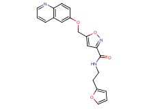 N-[2-(2-furyl)ethyl]-5-[(6-quinolinyloxy)methyl]-3-isoxazolecarboxamide