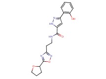 3-(2-hydroxyphenyl)-N-{2-[5-(tetrahydro-2-furanyl)-1,2,4-oxadiazol-3-yl]ethyl}-1H-pyrazole-5-carboxamide