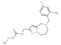 N-{[5-(4-fluoro-2-methylbenzyl)-5,6,7,8-tetrahydro-4H-pyrazolo[1,5-a][1,4]diazepin-2-yl]methyl}-2-methoxyacetamide