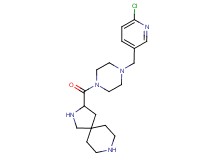 3-({4-[(6-chloro-3-pyridinyl)methyl]-1-piperazinyl}carbonyl)-2,8-diazaspiro[4.5]decane