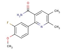 2-(3-fluoro-4-methoxyphenyl)-5,6-dimethylnicotinamide