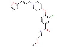 3-chloro-4-({1-[(2E)-3-(2-furyl)-2-propen-1-yl]-4-piperidinyl}oxy)-N-(2-methoxyethyl)benzamide