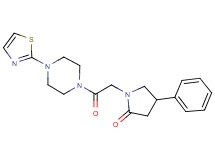 1-{2-oxo-2-[4-(1,3-thiazol-2-yl)piperazin-1-yl]ethyl}-4-phenylpyrrolidin-2-one